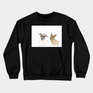 Pearl and Gerty painted in alcohol inks Crewneck Sweatshirt